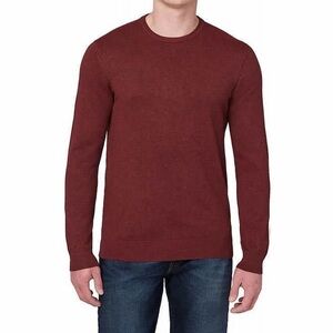 Buffalo David Bitton Men's Maroon Crewneck Sweater